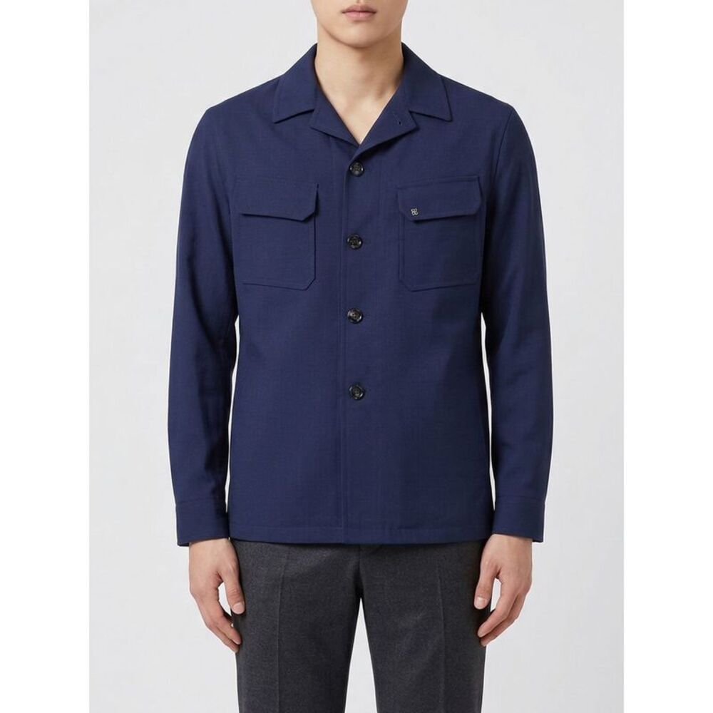 Tagliatore Men Virgin Wool Shirt Jacket Tagliatore